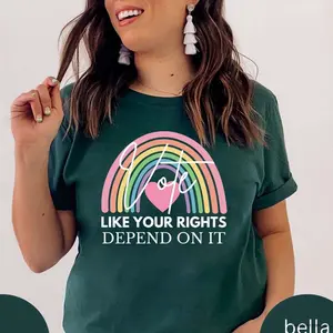 Vote Like Your Rights Depend On It, Banned Books Shirt, Reproductive Rights Tee, Political Activism Shirt, Pro Roe V Wade, Election Tshirts