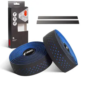 Bike Handlebar Tape  Road Bicycle Bar Tapes 2 Cycling Handle Wraps For Mountain Black/blue/green/red/white/yellow/pink (blue)