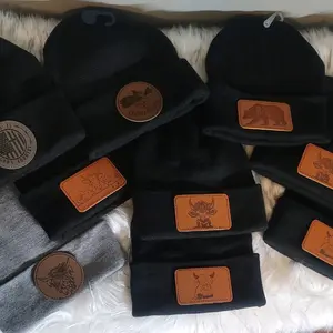 lasered patch stocking caps adults Winter Cotton