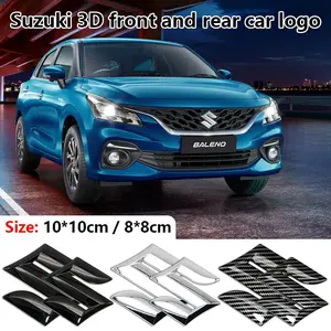Suzuki Car Specific 3D Front Rear Logo, Steering Wheel Decoration Decal, Engine Hood Trunk Emblem, Fits Jimny Swift Alto Vitara S-Crosssx4