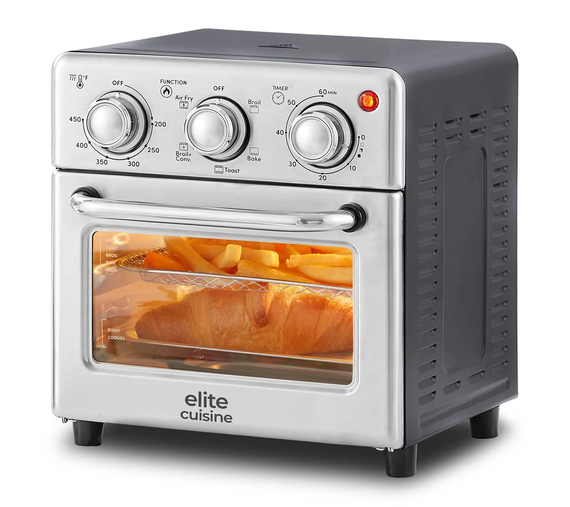 Elite Cuisine 8L Air Fryer Convection Toaster Oven w/ Broiler Elite Cuisine 8L Air Fryer Convection Toaster Oven w/ Broiler