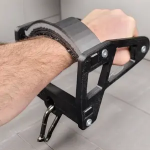Carbon Fiber Infused Composite Lateral Raise Cable Attachment, Fitness Exercise Machine Accessory