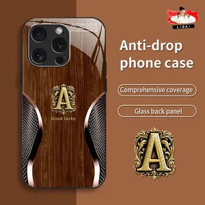 Suitable for [iPhone 16 Pro] New retro letter mobile phone case simple explosion-proof mobile phone case affordable anti-fall anti-fingerprint 995
