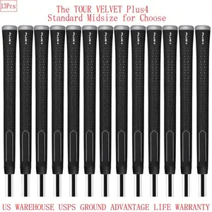 TOUR Velvet Plus4 Golf Grip 13Pcs - Grip Tension Reduce for Golf Clubs, High-Quality Grip for Enhanced Performance Control
