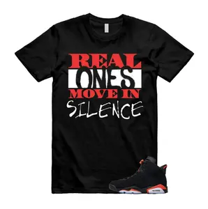 Reverse Infrared 6s Sneaker Match Tee Black Red T-Shirt, Reverse Infrared 6s Shirt, Black Red Outfit, 100% Cotton, Streetwear, Gift For Sneakerhead