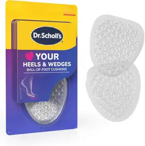 Dr. Scholl's Ball of Foot Cushions for High Heels (One Size) // Relieve and Prevent Ball of Foot Pain with Discreet Cushions That Absorb Shock and Make High Heels More Comfortable