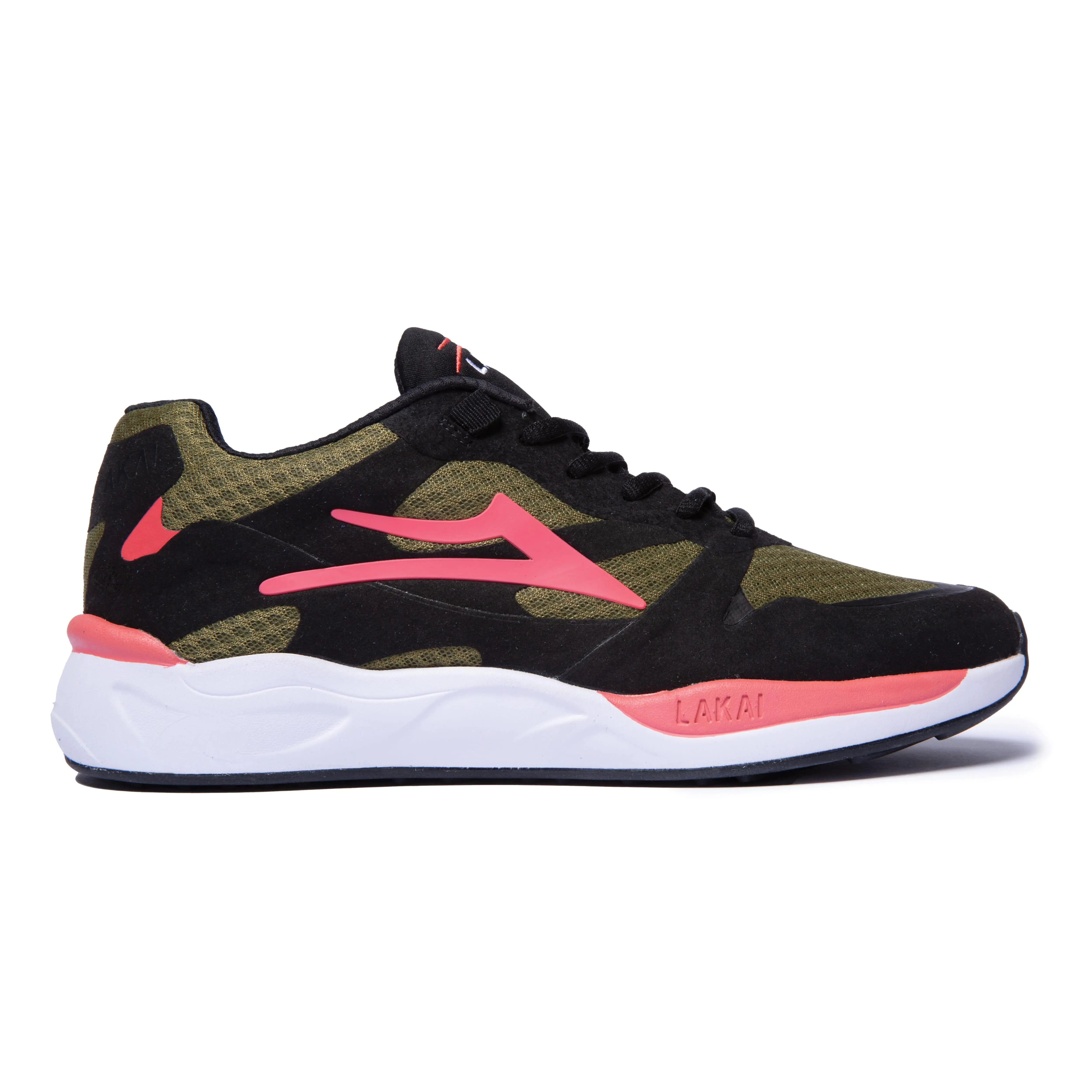 Lakai Skateboard Shoes Evo 2.0 Olive/Black Suede Mens