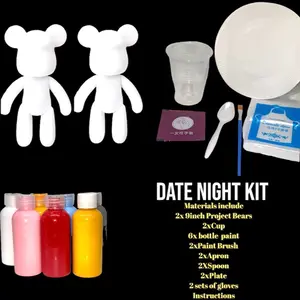 DIY-2X BEAR KIT -Fluid art