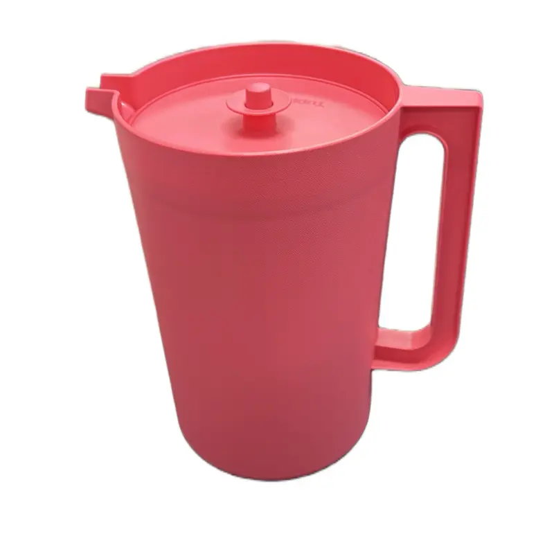 Tupperware Classic Sheer 1-Gallon Pitcher Light Blue Glass Kettle Durable Dishwasher Safe Kitchenware with Smart Push-Button Lid