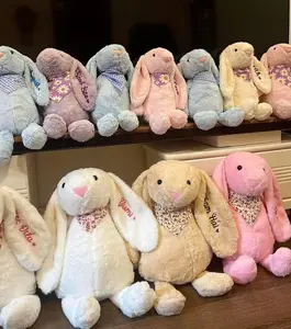 Personalized Embroidered Bunny Rabbit,Monogrammed Bunny