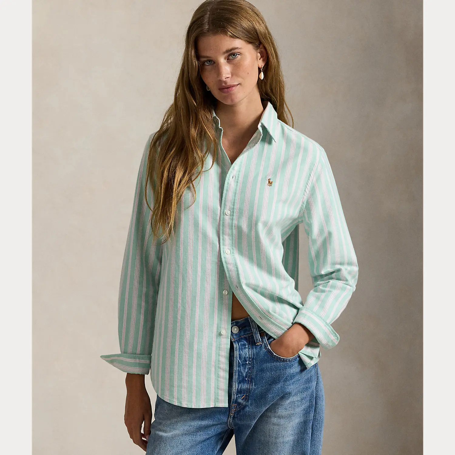 Polo Ralph Lauren - Classic Fit Striped Cotton Oxford Shirt