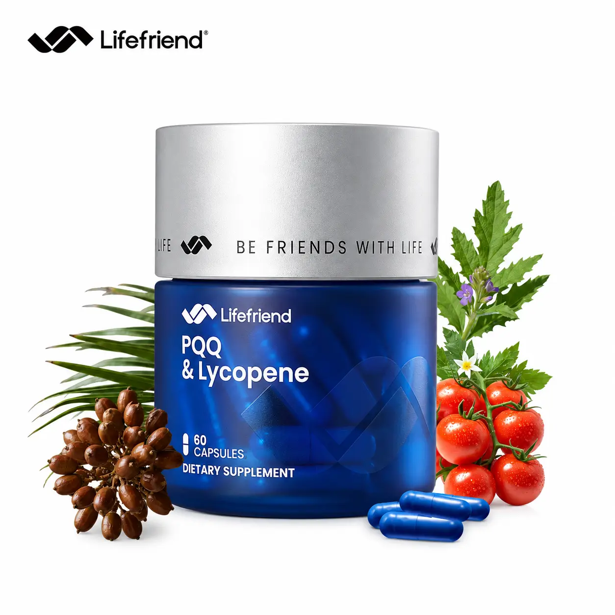 Saw Palmetto Prostate Health Supplement for Men by Llfefrend  – DHT Blocker with Taurine & Lycopene – Urinary Flow & Bladder Relief, Nighttime Bathroom Trips Support Energy & Vitality – 60 Vegan Capsules