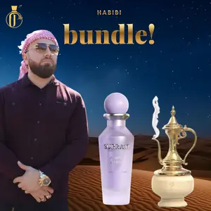 Habibi Bundle | Surrati Purple Candy + Le Chameau Elite Dallah Arabica | Women's Fragrance | 100 ML | Eau De Parfum | Raspberry - Pink Pepper & Mandarin
