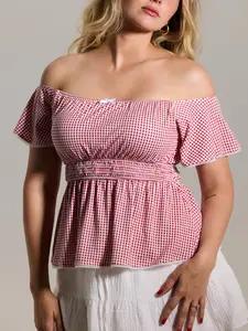 Off The Shoulder Flutter Sleeve