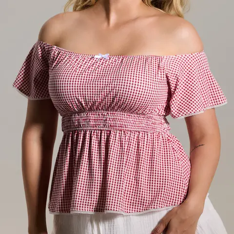 Off The Shoulder Flutter Sleeve