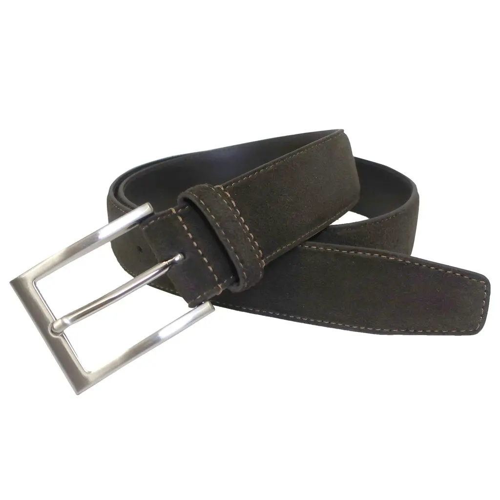 Brooks Brothers Suede Leather Feather Edge Belt