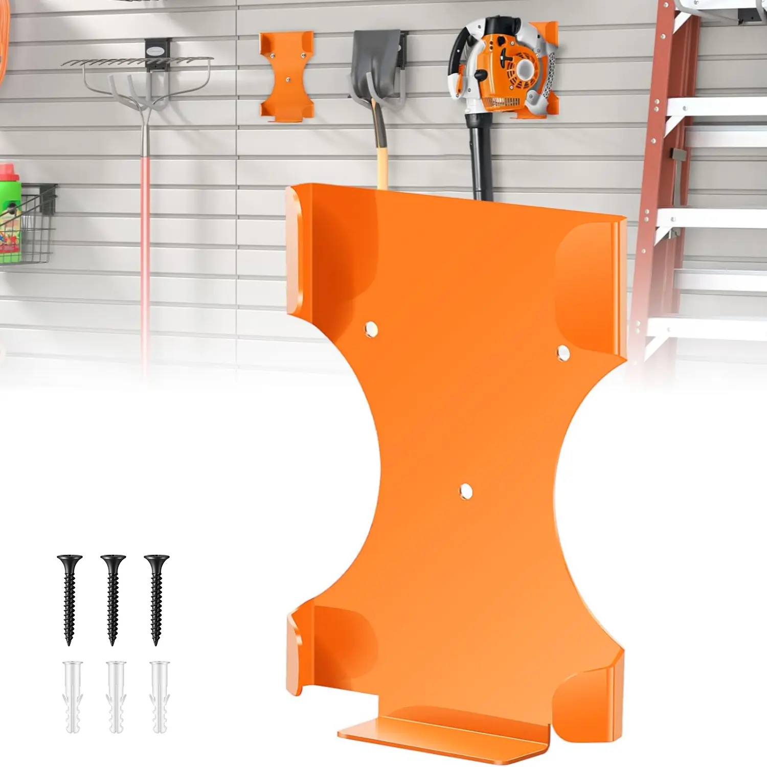 Blower Mounting Bracket Heavy-Duty Wall-Mounted Storage Rack Provides Easy Storage And Access, Compatible With Multiple Blower Models (BG-50, BG-56, BG-66, SH-56). Ideal For Garages, Workshops, And Garden Sheds.