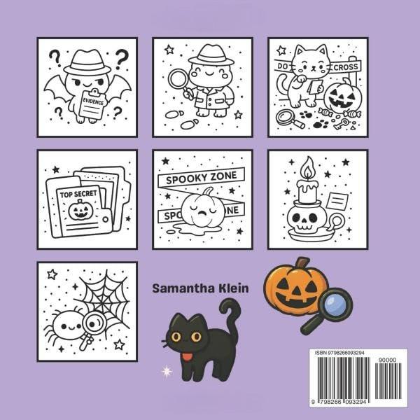 Spooky Detective: Bold & Easy Coloring Book Featuring Cozy Crime Scenes Featuring ghostly investigators and froggy sleuths to mysterious crime scenes, evidence files, and pumpkin suspects
