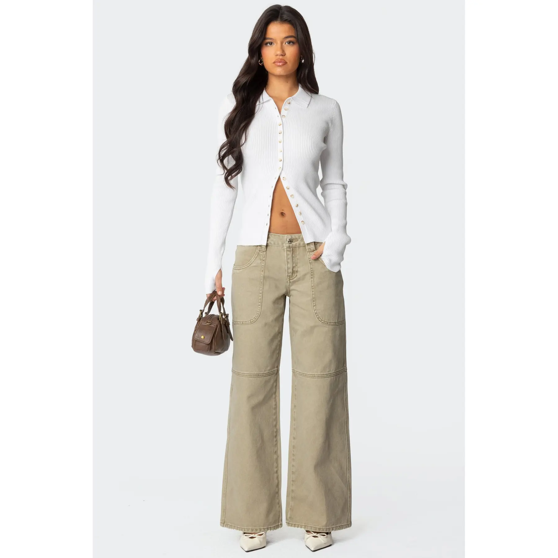 Morgan Low Rise Baggy Carpenter Jeans