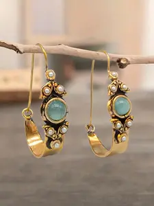 Vintage Style Faux Pearls Hoop Earrings, Boho Style Jewelry for Women, Fashion Jewelry for Party, Daily Clothing Decor, Trendy All-match & Exquisite Jewelry for Birthday Gift