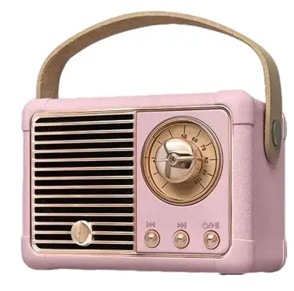 GO GO RETRO BLUETOOTH SPEAKER -PINK