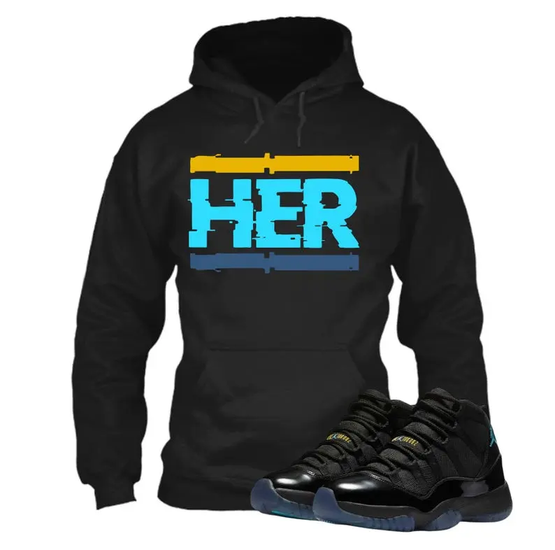HER Sneaker Tees To Match Retro AJ 11 GaMMa Blue , AJ 11 GaMMa Blue Sneaker Match Hoodie