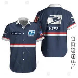 Personalized Name Postal Worker 3D Hawaii Shirt All Over Print, Custom Postal Worker 3D Hawaii Shirt All Over Print