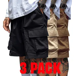 Men's Cargo Shorts 3 Pack – Relaxed Fit Tactical Shorts S-6XL, Lightweight Durable Summer Shorts for Gym, Outdoor & Casual Wear