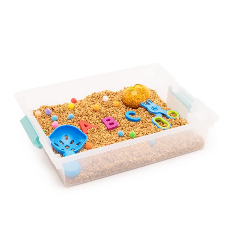 Educational Insights Pluffle 2-Pack - Sand Color, VIRAL SENSORY BIN FILLER, Ages 3+, Non-Toxic & Gluten-Free, Lightweight Sensory Bin Filler for Multisensory Learning