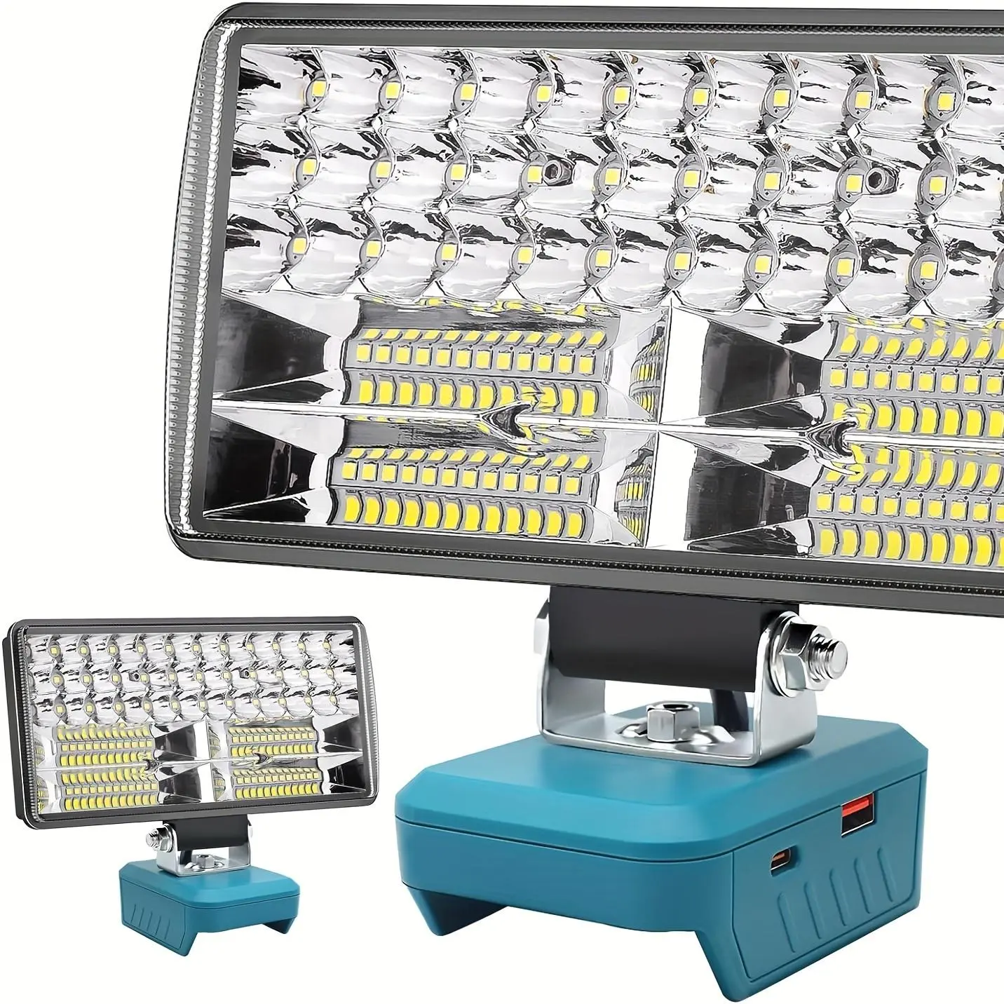 Portable Work Light, Flashlight Compatible with Makita 18V LXT Battery, 18V LED Work Light with 2 Lighting Modes, Cordless Flashlight for Jobsite Camping Emergency, Bright Flashlight, Portable Working Lights (Battery Not Included)