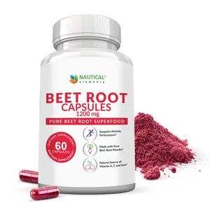 Beet Root Capsules - 1200mg Per Serving - 200 Beet Root Powder Capsules - Beetroot Powder Supports Blood Pressure, Athletic Performance, Digestive, Immune System (Pure, Non-GMO & Gluten Free