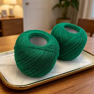 6# Lace Yarn for Handmade Crafts, Medium Fine Crochet Thread, DIY Dolls, Shawls, Clothing, Perfect for Creative Projects
