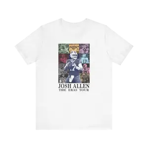 The Eras Tour Josh Allen Tshirt Buffalo Football T-Shirt Gift for Wife Tee Buffalo Bill Top Game Day T-Shirt