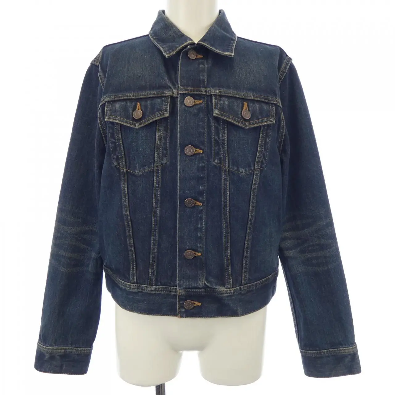 Pre-owned Celine Denim Small Leather Goods Jacket