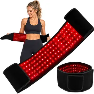 3-in-1 Chips Infrared Light Therapy Belt for Body 660nm 850nm Wearable Red Light Wrap With Timer For Decrease Inflammation, Wound Healing, Treat Recovery
