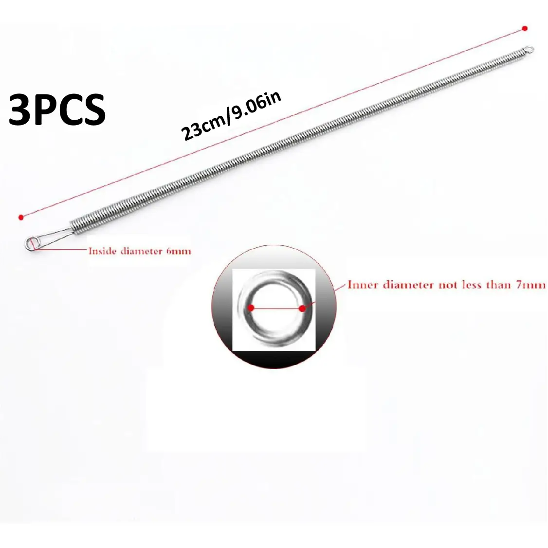 3PCS Spring Loop Threader, Bendable Multi-Purpose Cord Threading Tool for Eyelets, Elastic and Lace