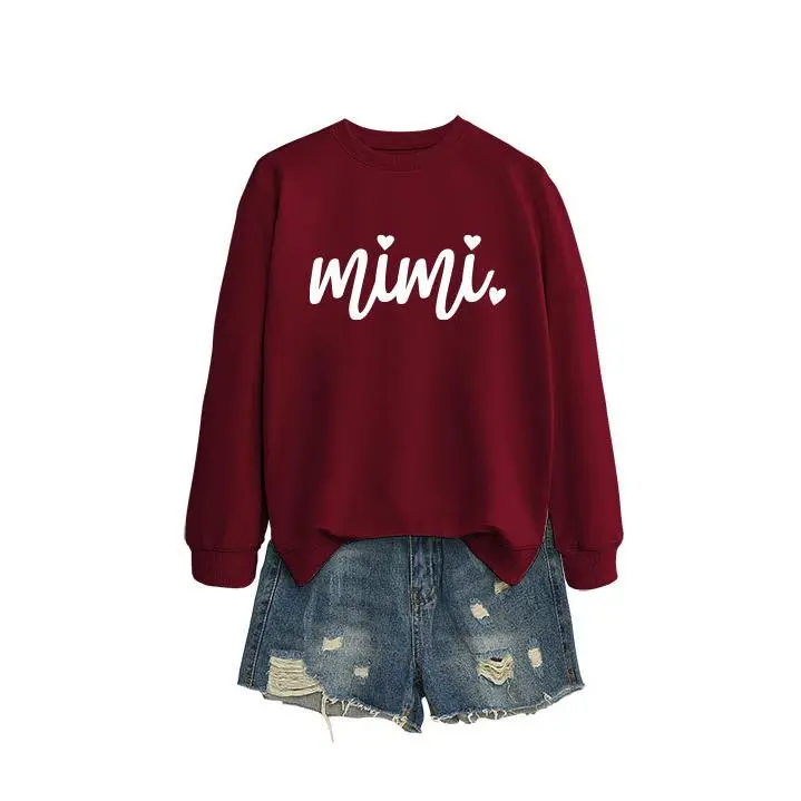 Wine red hoodie（white font）