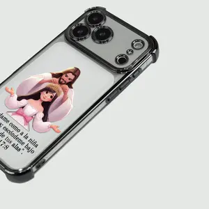 Salmo 17:8 for iPhone Samsung Galaxy Case iPhone 17Pro Max Air 16 15Plus 14 13 12 11 X  XS S26/S25Ultra S24FE S23 S22 Phone Case, Four-corner airbag drop protection, Faith, personality, Protective Silicone Cover, Protection Durable, Shockproof Drop.