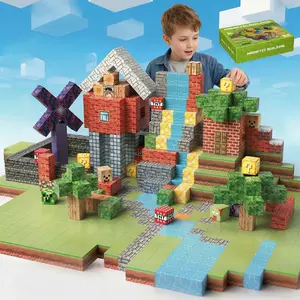 100PCS Magnetic Tiles for Kids 4-8, Creative Building Blocks Set, STEM Montessori Sensory Toy, Fun Learning Gift for Boys & Girls