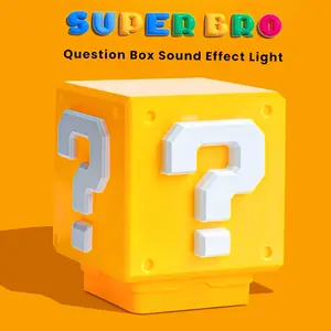 Ultimate Gamer Gift: Mario Question Block Night Light w/ Coin Sound – Touch Control, USB Rechargeable