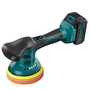Cordless Car Buffer Polisher Kit, 6 Inch Mini Orbital Polisher with 2 x 20V Rechargeable Batteries, 8 Variable Speed up to 5500RPM, Car Polisher for Detailing, Waxing, Buffing, Scratch Removal, Boat Sanding