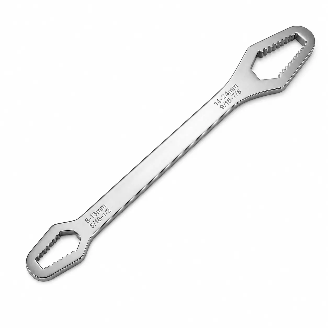 Heavy Duty Universal Wrench 8-24mm Universal Torx Self Tightening Wrench Double Head Torx Spanner Non Slip Multi Function Wrench for Most Nuts and Bolts Repair Professional Car Assembly and Disassembly Tool car accessories quick opening
