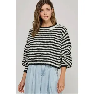 Emily Chunky Knit Stripe Sweater