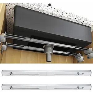 Undermount Sink Brackets, Stainless Steel Adjustable Undermounts Sinks Support, Horizontal Installation Save Space, Heavy Duty Repair System Kit for Kitchen Bathroom (31.5-43 inches/80-110cm)