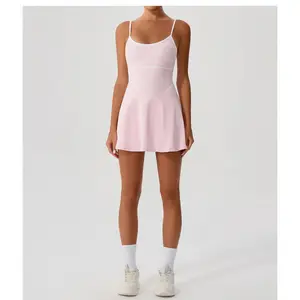 Tennis Dress For Women with Pockets Golf Skirts Anti Shorts Yoga Suit Badminton Clothing Activewear