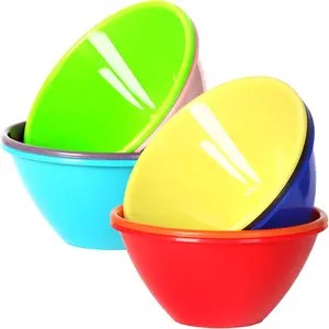 9 Pack 650ml Re-usable Plastic Bowls, Cereal Bowls, Soup Bowls, Set of 9 in 9 Assorted Colors