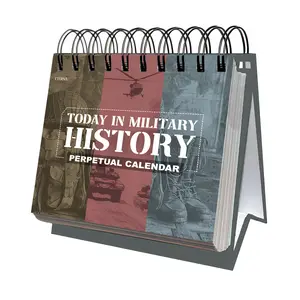 Today In Military History Perpetual Calendar - 365 Days of Significance with Clear Layout & Built-in Stand - Perfect for History Enthusiasts