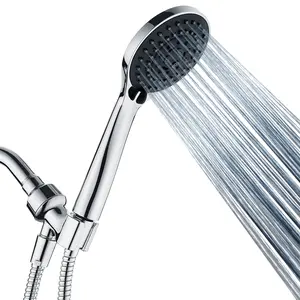 High Pressure 5-Spray Handheld Shower Head Kit, Hose and Wall Bracket