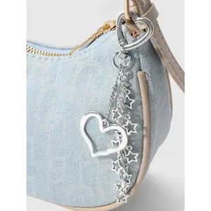 Sweet Cool Fashion Resin Bead Heart Star Charms DIY Keychain, Cute Bow Design, Perfect for Bag and Key Decoration, All Seasons Accessory