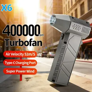 Violent Fan 400000RPM Powerful Air Blower Vacuum Dust Cleaner Type-C Charging Strong Winds 53m/s Brushless Turbo Jet Blower ﻿Violent Fan 400000RPM Powerful Air Blower Vacuum Dust Cleaner Type-C Charging Strong Winds 53m/s Brushless Turbo Jet Blower